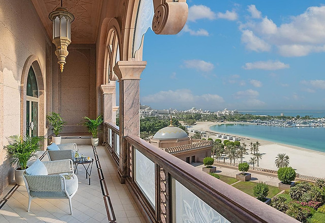 Emirates Palace Mandarin Oriental balcony view