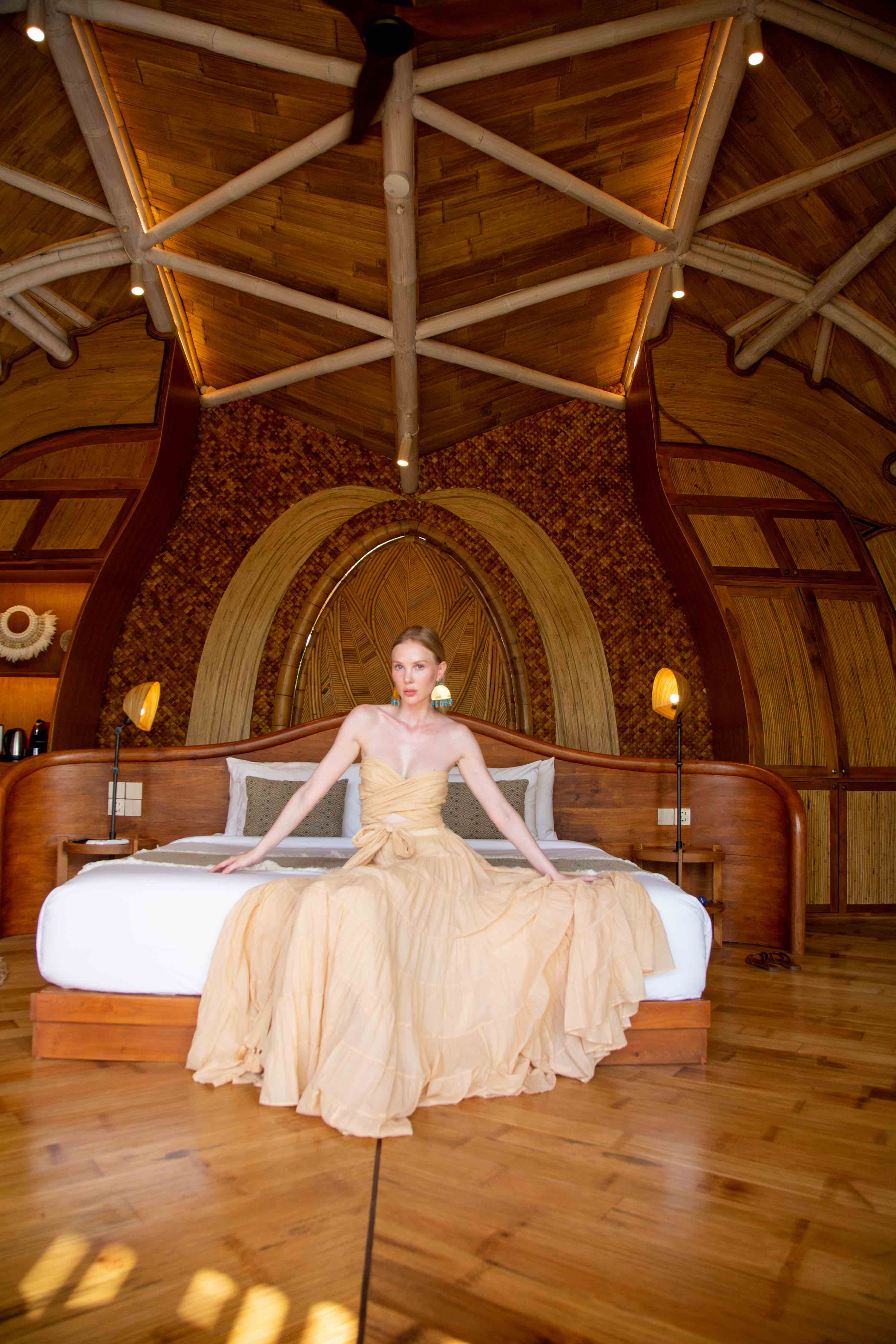 Ulaman Eco Luxury Resort, sky villa interior with Amalia Darin