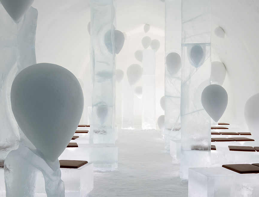 IceHotel Sweden interior,photo by Asaf Kliger