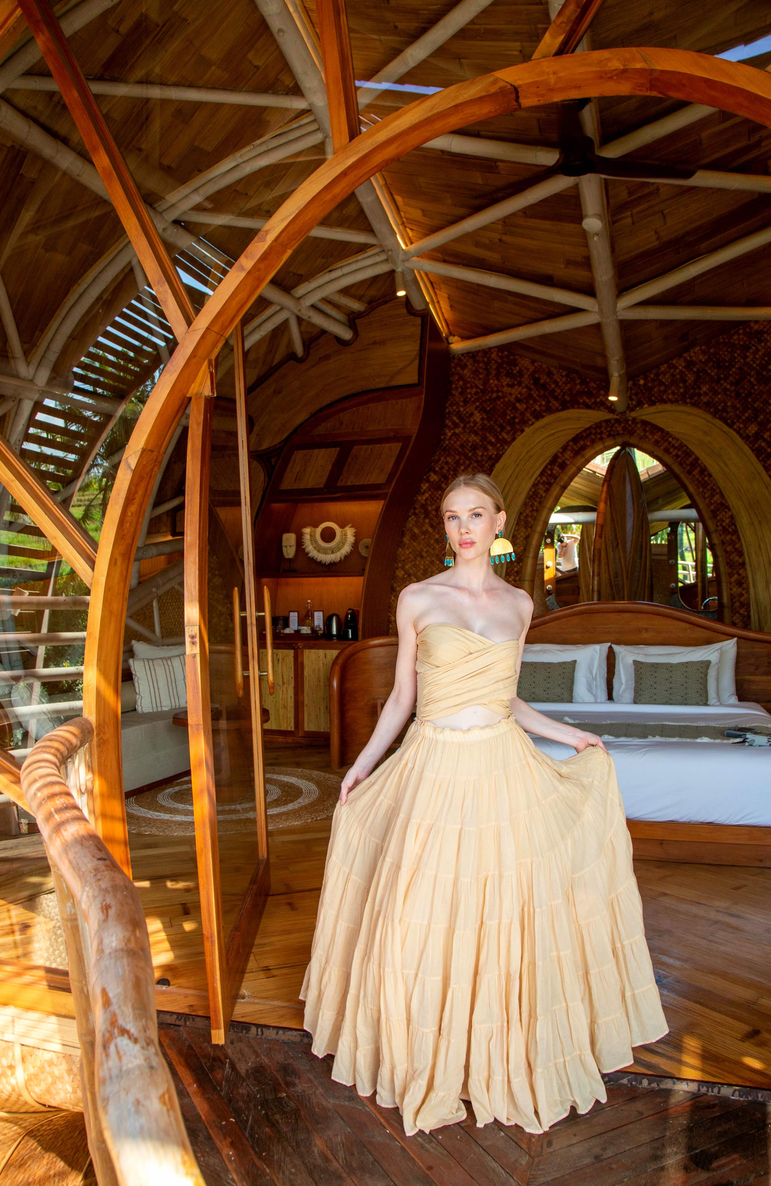 Photoshoot Influent Traveler in Bali at the Ulaman Eco Luxury Resort with Amalia Darin