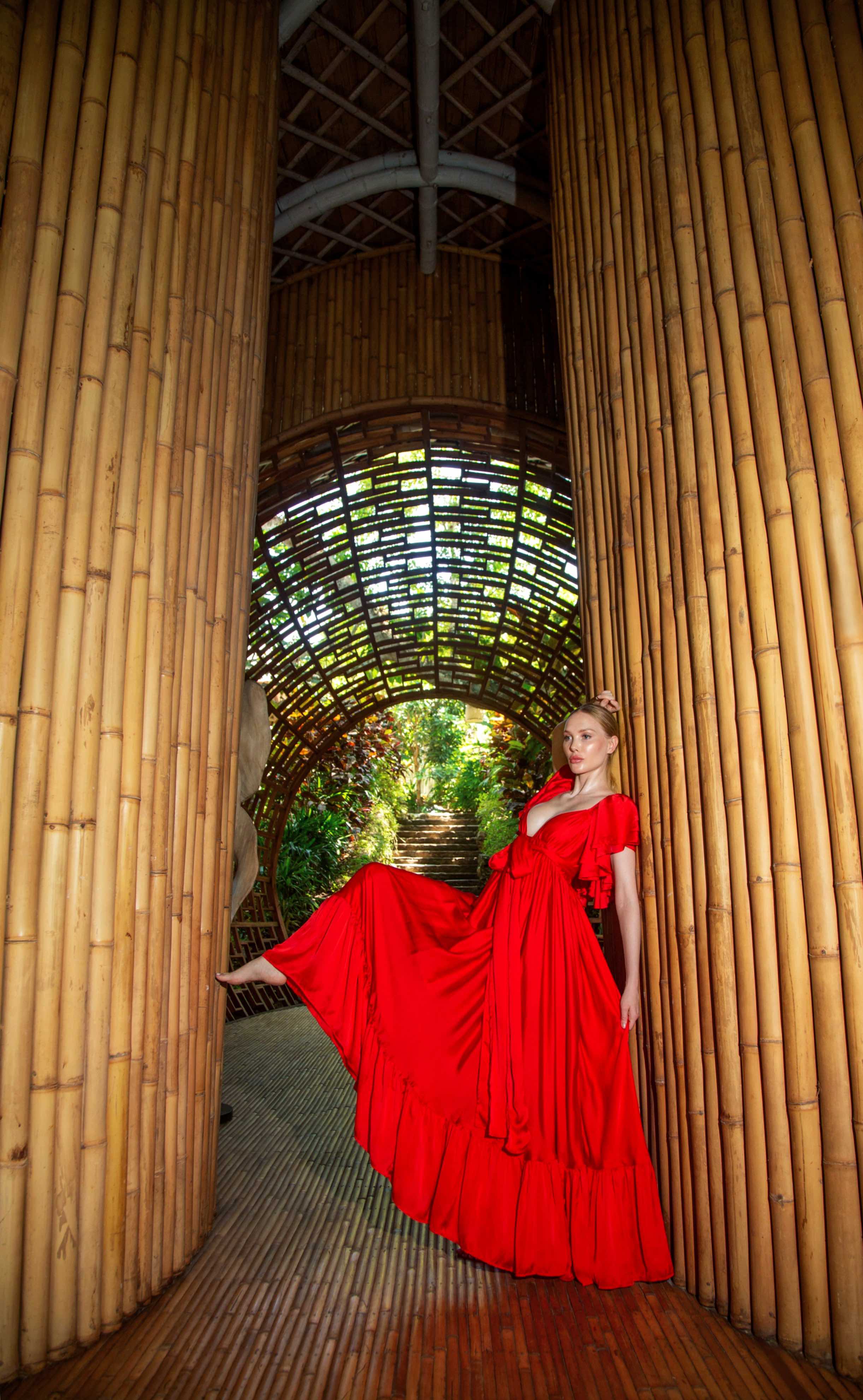 Photoshoot Influent Traveler in Bali at the Ulaman Eco Luxury Resort with Amalia Darin