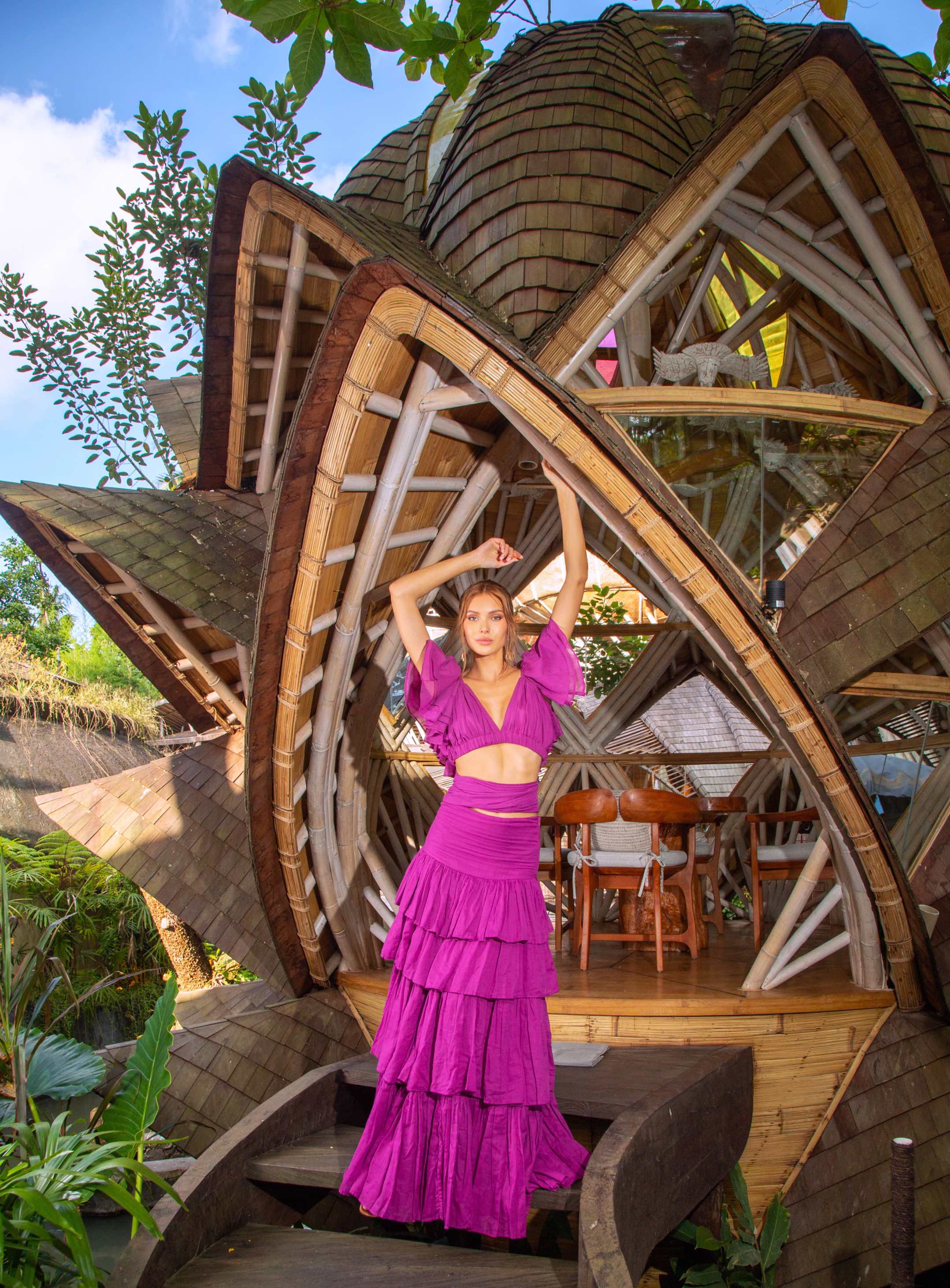 Photoshoot Influent Traveler in Bali at the Ulaman Eco Luxury Resort with Laura Ziedone